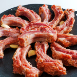 육즙 가득 대 쪽갈비 500g 양념 숯불 돼지 등갈비 구이 갈비 : 전라도청년