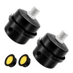 Tnuocke 2pcs 1/4인치 스레드 공기 압축기 소음기, 공기 압축기 흡입 필터 사운드 머플러 액세서리, 발전기, 송풍기, 배기구 H-067-1/4용... 