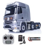 LESU 8X8  제어 트랙터 트럭 모델 1/14 RTR RC 자동차 금속 섀시 장비 차동 서보 THZH1539-SMT3 : 오코컴퍼니