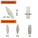 변기 범퍼 키트, 교체 수리 부품 K-1133070 변기 범퍼 서비스, Kohler 변기 K-4636 k-4713, 팩 4, 흰색 White : 민글로우