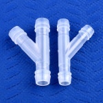 5 200Pcs 4 18mm 등급 PP Y 형 티 커넥터 수족관 탱크 가스 분배기 정원 관개 파고다 3 방향 호스 조인트 : 제이케이유통28