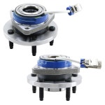 프론트 2WD AWD 휠 베어링 및 허브 어셈블리 513121 x 2 교체 00-11 쉐보레 임팔라, 00-07 카를로, 97-08 폰티악 그랑프리, 06-09 캐딜락... 