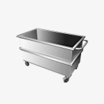 사각 이동식 국통 스테인레스 박스 곰솥 트레이 저장 201스텐60x40x50(120L120kg) : 머니다와라