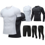 엘마운틴 테크핏 기능성 반팔 스포츠 이너웨어 남성 컴프레션 머슬핏 언더레이어 상의 : 엠케이리빙