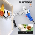전기 카펫 직조 기계 터프팅 건 핸드 러그 가정용 DIY 도구 뜨질 컷 파일 루프 2 in 1 : Daon다온6
