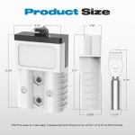 말리텔레 앤더슨 커넥터, 175AMP 2 4 게이지 배터리 퀵 커넥트 하드 커버 포함 12V 36V 플러그 윈치 케이블 RV 트럭 윈치용 배선 키트 2개... 