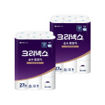 크리넥스 순수 3겹 두루마리 화장지 27m 24롤 X 2팩 4518063 : 유한킴벌리 공식대리점몰