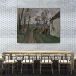 [폴 세잔] 오베르 마을길 - Paul Cézanne - 인기작품, 세계명화, 명작 [풍경] [프랑스] [후기 인상주의] : 아트스코