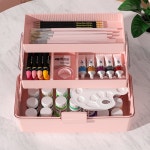 미술용품 화구함 보관상자 정리함 보관통 다크 2단 수납함 도구 화방 상자 핑크 선반 8052스몰다크그레이 : 텐폴드하이어03