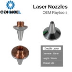 QDHWOEL 3D 레이저 깍지, Raytools 3D 커팅 깍지, 단일 및 이중 레이어, Raytools 3D BT240S BM109, M8 직경, 15mm 높이, 19mm... 
