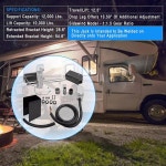 1824200100 전동 트레일러 잭 키트, 불독 일렉트릭 싱글 스피드 12V 12,000파운드, 교체 번호 1824210100 1046131 1046130 : 민리치