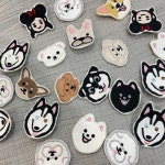 [강아지,고양이 와펜] 얼굴 자수 핀 고정형/ -올리독 : 컬러 유어 올리독