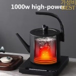 1000W 전기 주전자 1L 핸드 브루 커피 포트 45 ° C 조정 온도 조절기 스마트 자동 : 보시몰