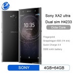 소니 엑스페리아 XA2 울트라 듀얼 심, H4213, H4233, 오리지널 언락 LTE, 안드로이드 옥타 코어, 4GB RAM, 64GB ROM, 6.0 인치, 23MP... 
