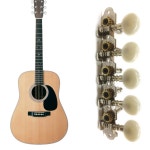 5L/5R 단일 튜너 10 현 홀 튜닝 키 기타 금도금 머신 24BD : 히지노몰