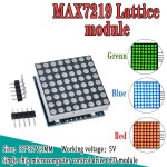 1pcs MAX7219 도트 매트릭스 모듈 마이크로 컨트롤러 모듈 디스플레이 모듈 완제품 : GlobalStockHub