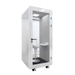 1인 방음 부스 코인 코인노래방부스 1인크리에이터 조용한 책상 업소용 방 스 보컬연습실 화이트 사중 방음 100 100 233 : 비에타타