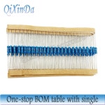 100PCS 1/6W 1R 10M 1 금속 필름 저항기 2 2R 47R 100R 1K 2K 4 7K 10K 22K 47K 100K 1M 330 470 1K5 2K2 옴 저항 : 저무리17