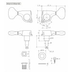 Gotoh 1 배급 튜너 럭셔리 / SGL510Z 각인 조율 21 키 모드 SGV510Z L3/R3 SGL510Z A60LX : 히지노몰