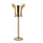 버킷 A타입 와인칠링 아이스버킷 스탠드 술통 와인 3L 홀더가 실버 샴페인 보드카 쿨러 아이스버킷 3L : 스마일버드22