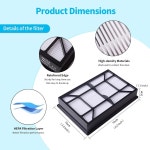 톰키티 3팩 교체용 EF-9 HEPA 진공 필터, 업라이트 EF9 20-53296 40195 캐니스터 22614 10065 31140 및 모델 81714 31140과... 