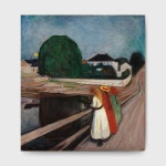 [에드바르트 뭉크] 다리 위의 소녀들 II - Edvard Munch - 인기작품, 세계명화, 명작 [스틸라이프] [노르웨이] [표현주의] : 아트스코
