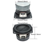 2Pcs 3 인치 78MM 서브 우퍼 스피커 4 옴 15W 저음 오디오 스퀘어 DIY 책장 홈 시어터 사운드 : 바람몰19