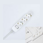 통합멀티탭 3구 1m 인테리어용품 통합스위치 컴퓨터선정리 3구스위치 : 심바동산