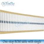 100PCS 1/4W 1R 10M 1 금속 필름 저항기 2 2R 47R 100R 1K 2K 4 7K 10K 22K 47K 100K 1M 330 470 1K5 2K2 옴 저항 : 저무리17