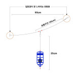 다모아 카고 채비셋트 국내산 밑걸림최소화 밑밥량조절 백경 BK-1410 : 도원피싱