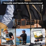 Dogean 2025 New Portable Waist Fan, 3 Fan Design,10000mAh Rechargeable Belt Fan,Large Air Volume For : GSN