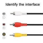 듀오하이엘 USB-RCA 케이블, 5피트 USB 남성-RCA 남성 잭 스플리터 오디오 비디오 케이블, TV용 AV 어댑터 연결을 위한 3RCA 코드, PC HDTV... 