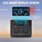 1200W 순수 사인파 야외 캠핑 RV/비상(CE) 리튬 발전기 AC 전원 은행 태양열 휴대용 : 염포상사