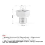 자동차 1/8 센서 NPT LS 스왑 어댑터 피팅 1PC 오일 압력 M16x1.5 게이지 : 디프런트에잇