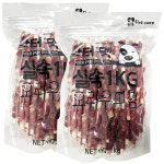 닥터펫 일킬로그램 실중량 오리+우피, 1kg, 2개 : 펫포유