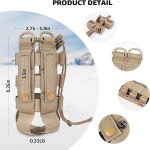 전술 Molle 물 Botle 가방 야외 캠핑 하이킹 문자열 홀더 다기능 병 보관 주머니 주머니 : 드림에이스