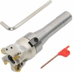 페이스 밀 커터 홀더 EMRW 6R 50 22 R8 FMB22 7/16 T1204 경질 합금 블레이드 8mm 스패너 T15 밀링 머신의 가공물을 거칠게 가공하는 데... 