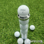 [중고]타이틀PRO V1화이트 A+급 선물용원통포함10구 로스트볼 : 썬 로스트볼