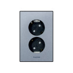 나노 아트2 2구 접지 콘센트 전기 매입 커버 : 바이탈라이트