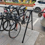 야외 자전거 거치대 주차장 공용 공원 보관소 : 하이차이