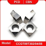 PCD 선삭 공구 CCGT09T302 구리 및 알루미늄 CBN 경강 주조 다리미 CCGT 기계 가공 : 미주포이