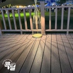 콕딜 20T 합성목재 데크 셀프시공 방부목 대체 솔리드형 140x2400 다크브라운 : 콕딜컴퍼니