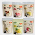 올바른농장 프리미엄 동결건조 과일칩 6종세트 파인애플/ 사과/ 딸기/ 배/ 망고/ 대추 : 정진에프피씨 All바른농장