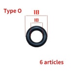 타이어 분할 기계 액세서리 10mm 타이로드 공압 밸브 씰 발 5방향 씰 O-링 : TradeBulk