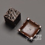 [다도 인센스] 예향원 구리 공예품 초엽문 사방 순동 향로 향 받침대 E-10449 : 예향원