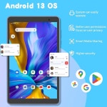 NEWISION 안드로이드 13 태블릿 8인치 8GB RAM(4+4확장) 64GB ROM, 1TB 확장 태블릿 PC 1280x800 HD IPS 화면 5000mAh 배터리, 듀얼... 