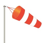 60cm Windsock 야외 풍향 측정 반사 벨트 정원 농장 용 방수 립 스톱 풍향계 : 훼미리글러벌