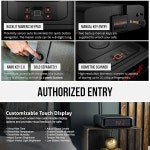 볼트텍 DS2i 스마트 스테이션 무선 전화 충전기가 내장된 생체 인식 금고 + 자동 개방 서랍 블루투스 관리 Non-Biometric (Black)... 