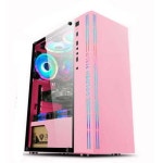 투명 본체 케이스 PC 블랙 수납 기본 빅타워 분홍색 특이한 현장 상품 LED 형 김하늘 예견 마조 핑크 케이스 : 알레모아
