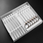 업소용수저세트 숟가락젓가락 한식수저세트 식당 스텐 선물 : 지우은상